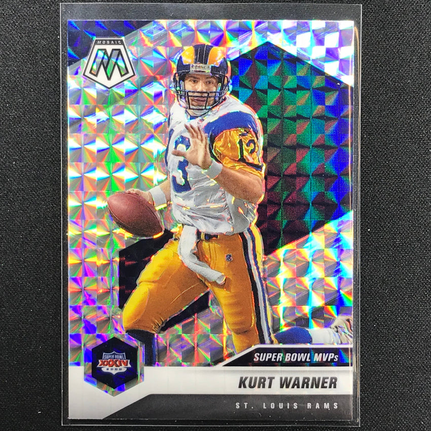 2021 Mosaic KURT WARNER Super Bowl MVPS Mosaic Silver #294