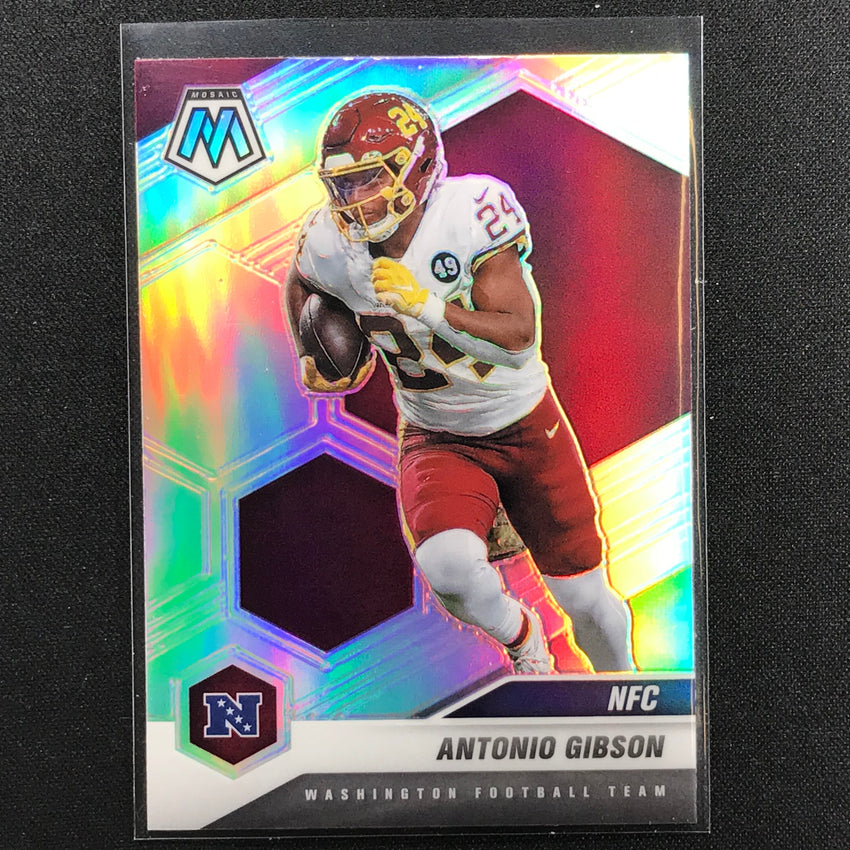 2021 Mosaic ANTONIO GIBSON Variation NFC Silver Prizm #214