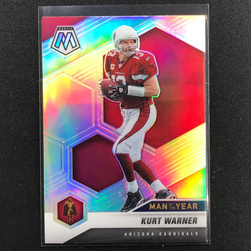 2021 Mosaic KURT WARNER Man of the Year Silver Prizm #267