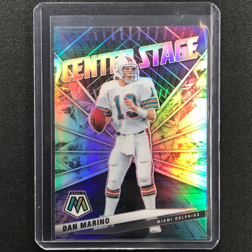 2021 Mosaic Dan Marino Center Stage Silver Prizm No 21