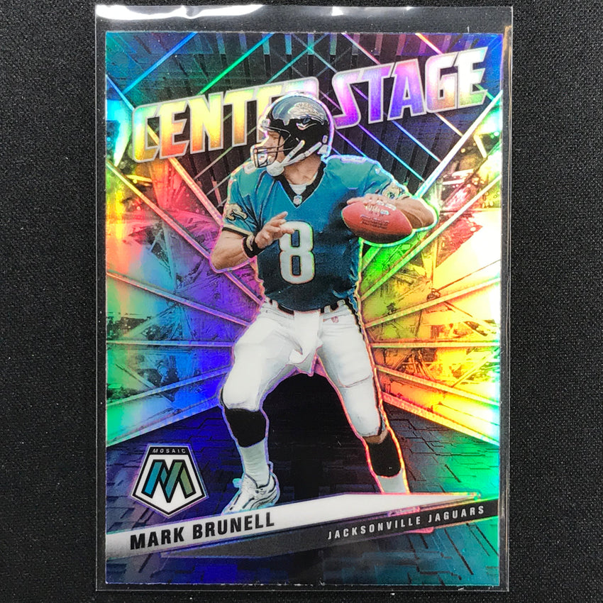 2021 Mosaic MARK BRUNELL Center Stage Silver Prizm #28