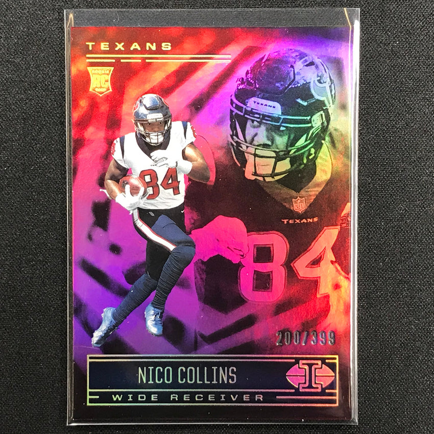 2021 Illusions Nico Collins Rookie Trophy Collection Pink 200/399