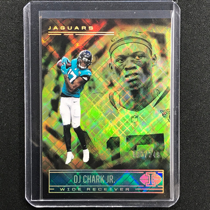 2021 Illusions Dj Chark Jr. Trophy Collection Yellow Diamond /249