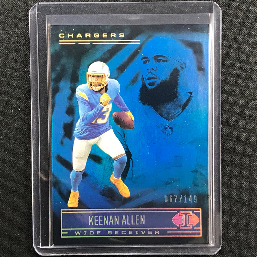 2021 Illusions Keenan Allen Trophy Collection Light Blue /149