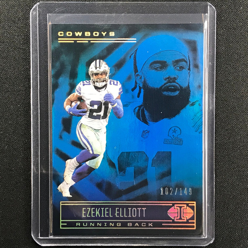 2021 Illusions Ezekiel Elliott Trophy Collection Light Blue /149