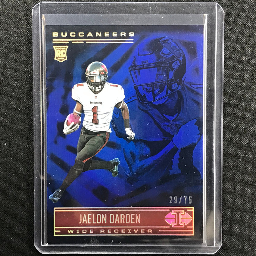 2021 Illusions Jaelon Darden Rookie Trophy Collection Blue 29/75