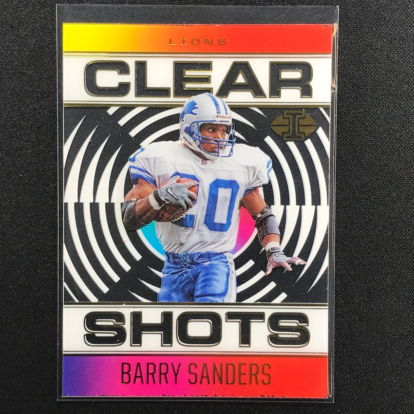 2021 Illusions BARRY SANDERS Clear Shots Acetate Base #14