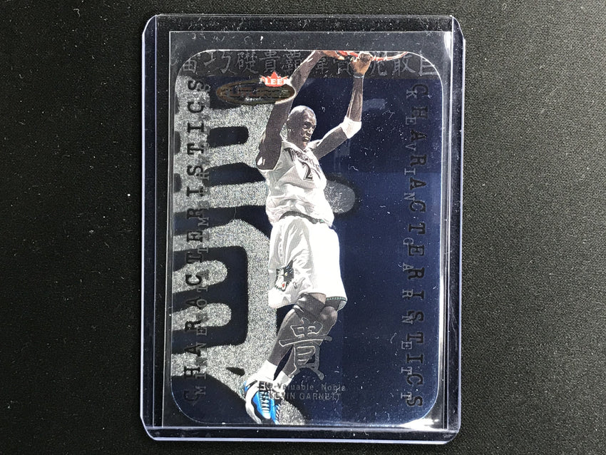 2000-01 Fleer Futures KEVIN GARNETT Characteristics Die Cut #4-Cherry Collectables