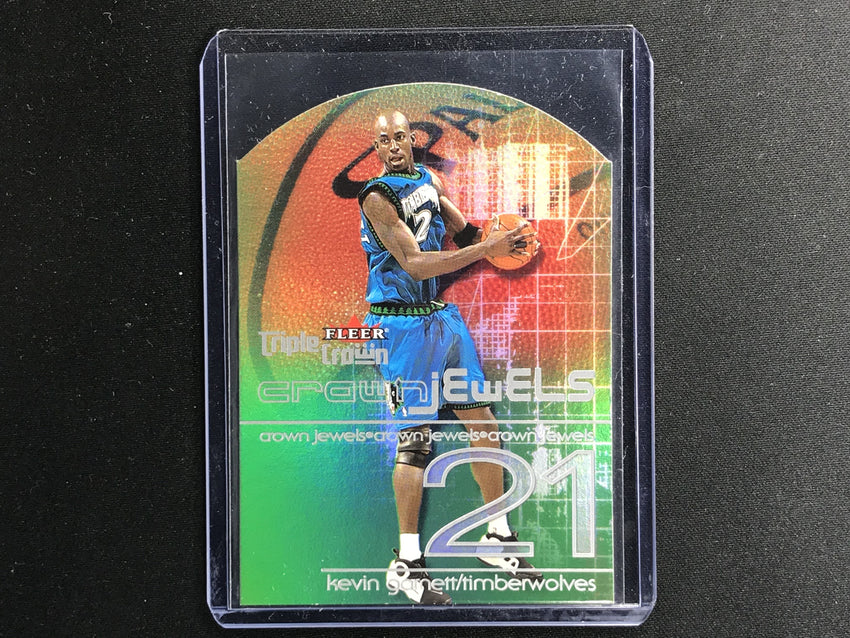 2000-01 Fleer KEVIN GARNETT Crown Jewels Die Cut #1-Cherry Collectables