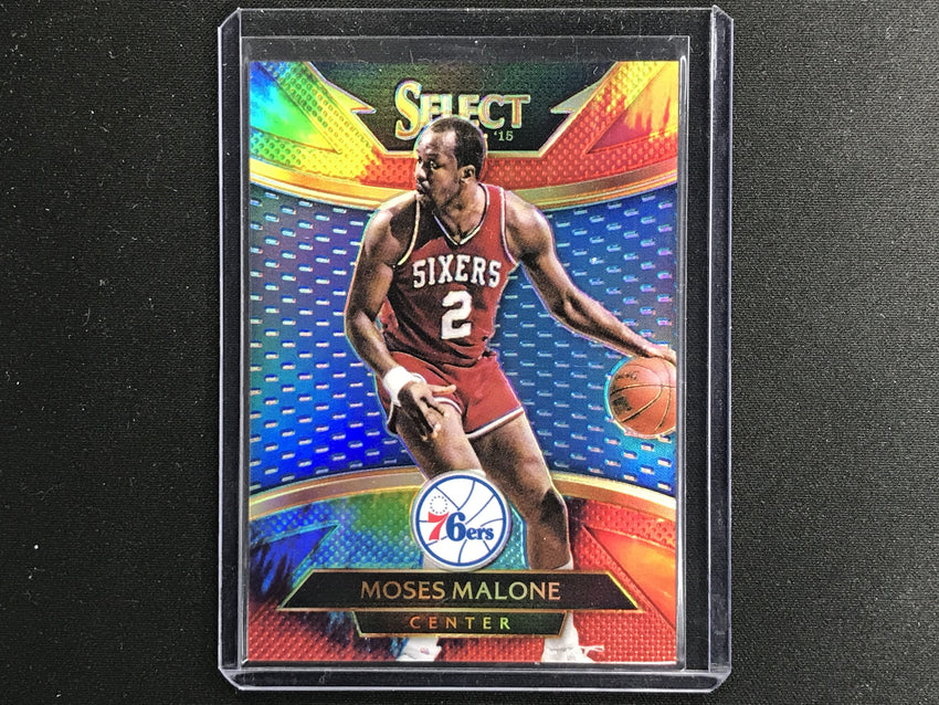 2014-15 Select MOSES MALONE Tie Dye Prizm 18/25-Cherry Collectables