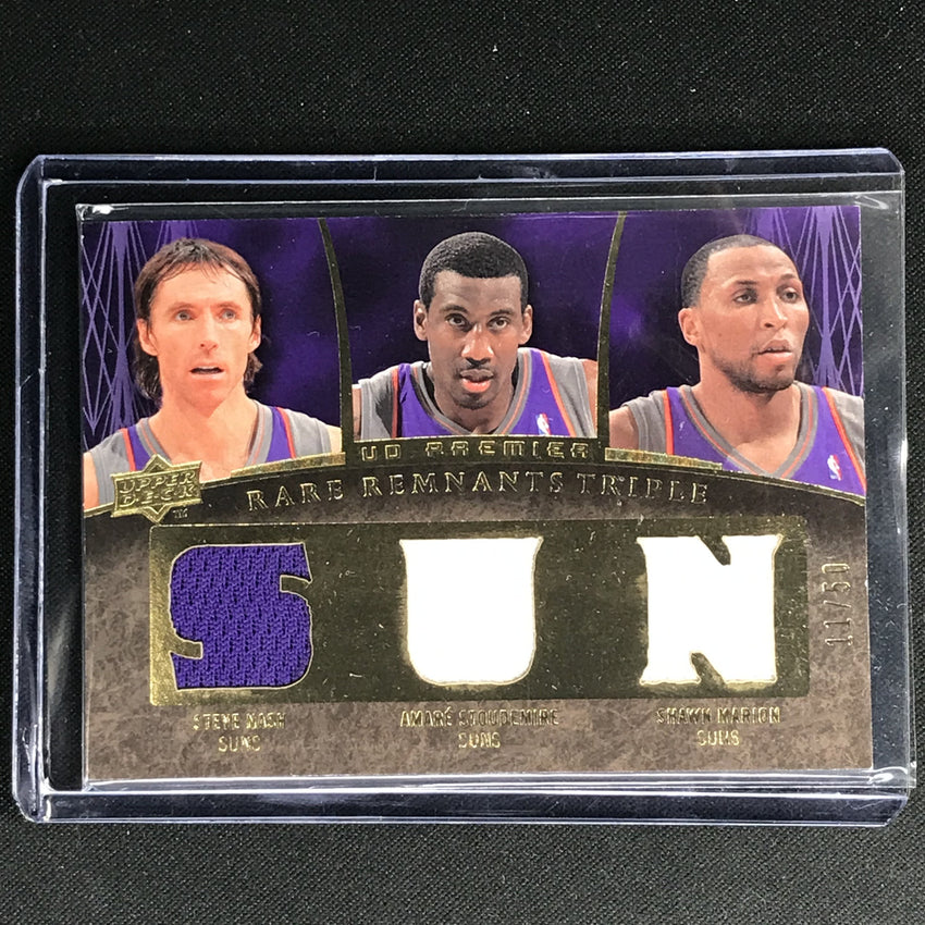 2007-08 UD Premier NASH STOUDEMIRE MARION Rare Remnants Triple 11/50-Cherry Collectables