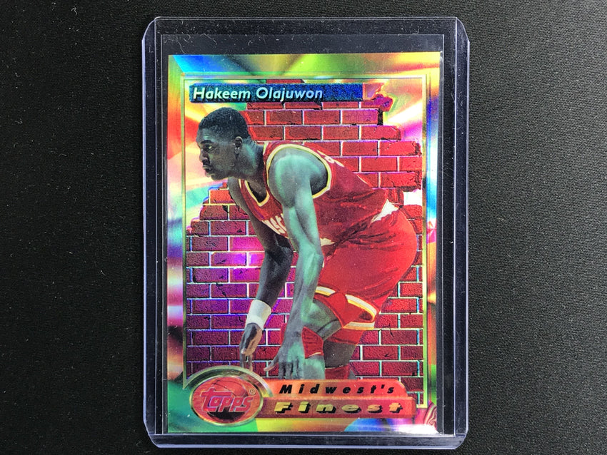 1993-94 Topps Finest HAKEEM OLAJUWON Refractor #115-Cherry Collectables
