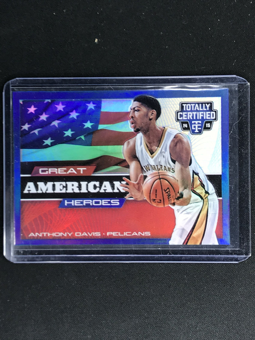 2014-15 Totally Certified ANTHONY DAVIS Great American Heroes 22/25-Cherry Collectables