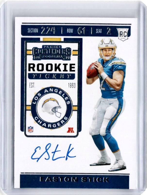 2019 Contenders EASTON STICK Rookie Ticket Auto #127 #1-Cherry Collectables