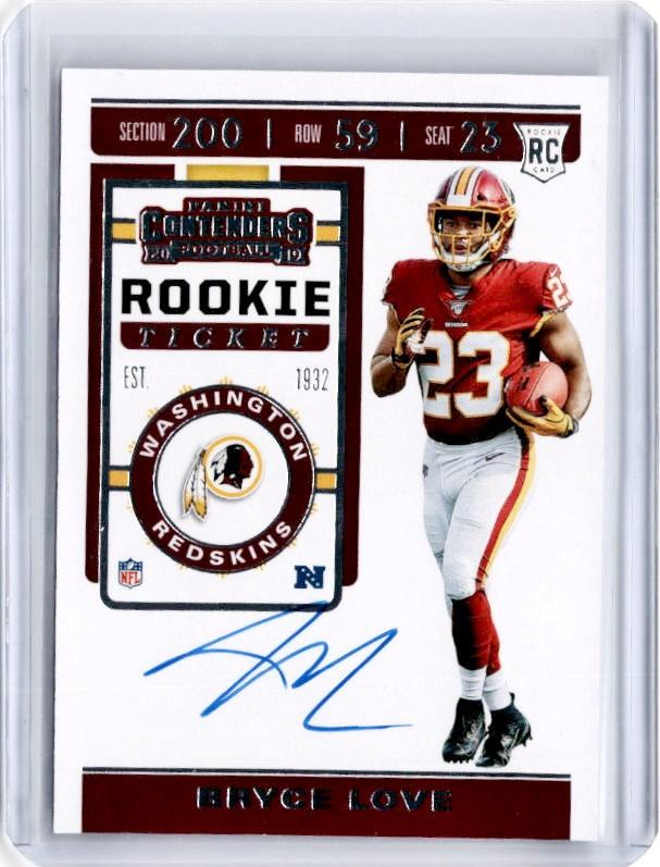 2019 Contenders BRYCE LOVE Rookie Ticket Auto #114-Cherry Collectables