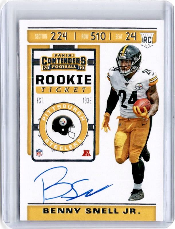 2019 Contenders BENNY SNELL JR Rookie Ticket Auto #133-Cherry Collectables