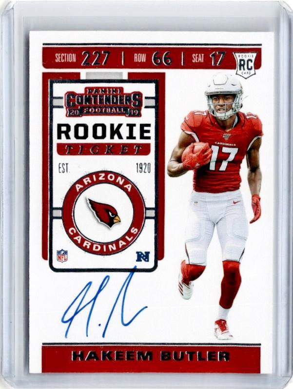2019 Contenders HAKEEM BUTLER Rookie Ticket Auto #126-Cherry Collectables