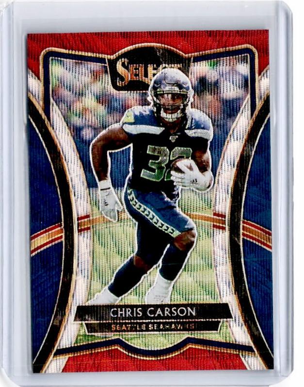 2019 Select CHRIS CARSON Tri Color Prizm 78/199 Premier-Cherry Collectables