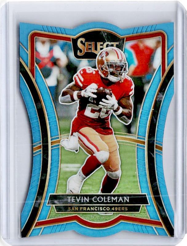 2019 Select TEVIN COLEMAN Light Blue Die Cut Prizm 68/99 Premier-Cherry Collectables