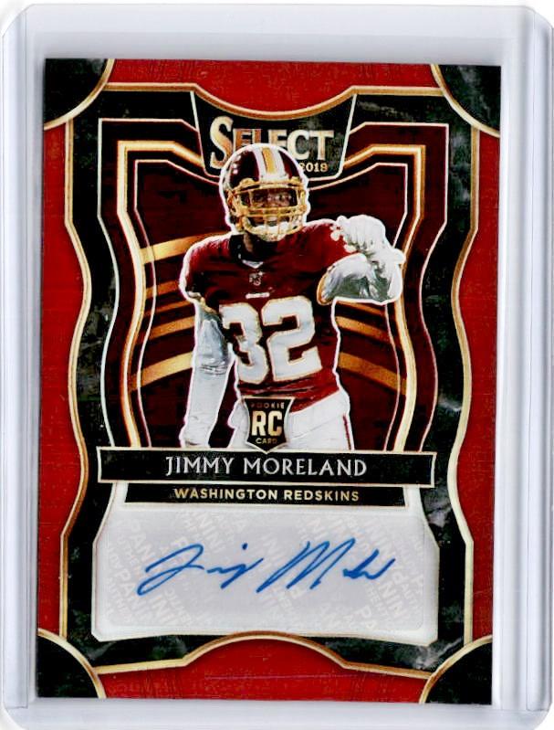 2019 Select JIMMY MORELAND Maroon Rookie Auto 31/49-Cherry Collectables