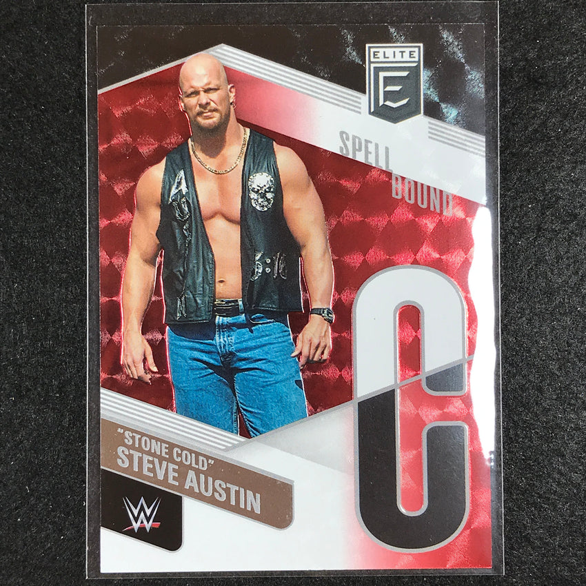 2023 Donruss Elite WWE Stone Cold Steve Austin C Spell Bound Red 20/99