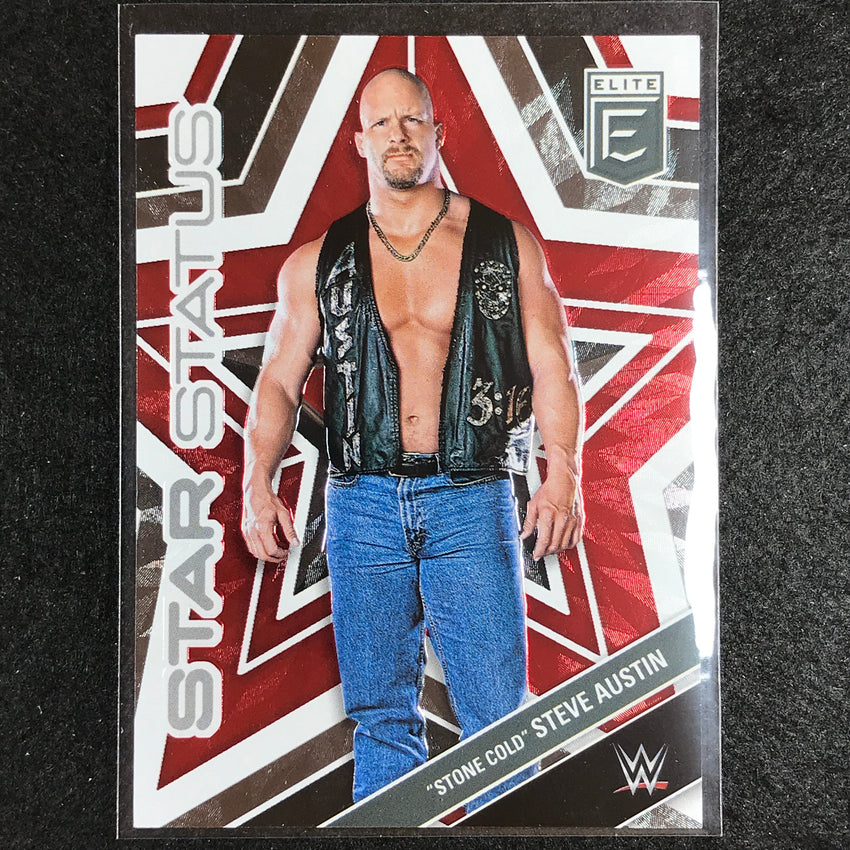 2023 Donruss Elite WWE Stone Cold Steve Austin Star Status Red 73/99
