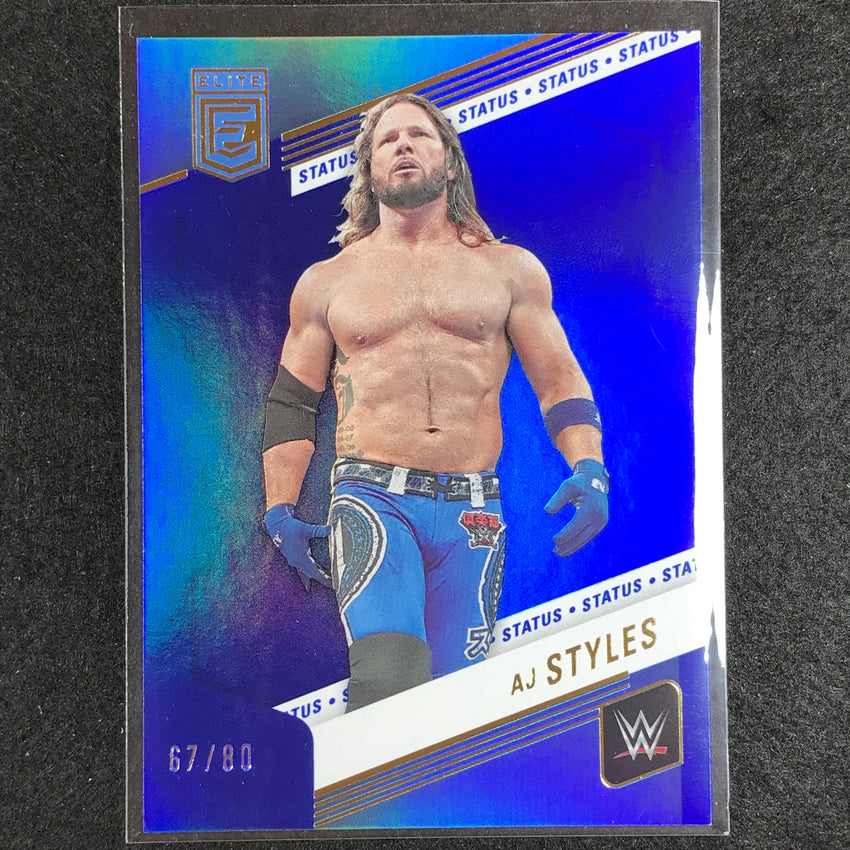 2023 Donruss Elite WWE Aj Styles Base Status 67/80 #18