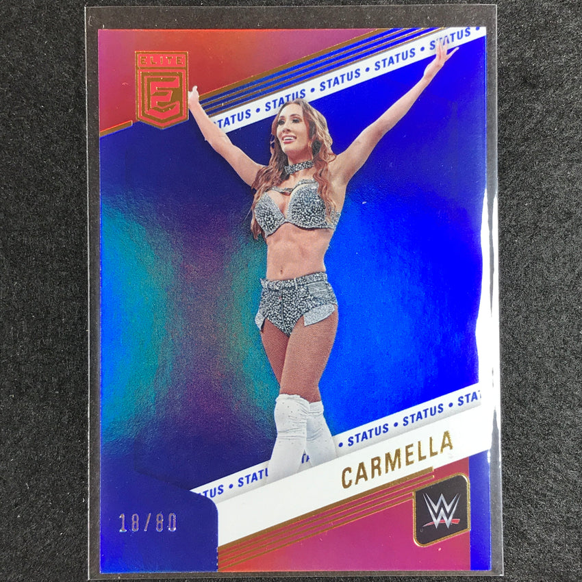 2023 Donruss Elite WWE Carmella Base Status 18/80 No 54