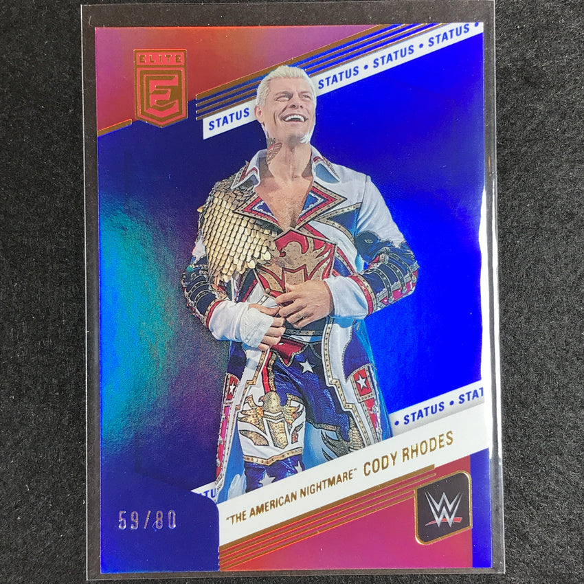 2023 Donruss Elite WWE The American Nightmare Cody Rhodes Base Status 59/80 No 56