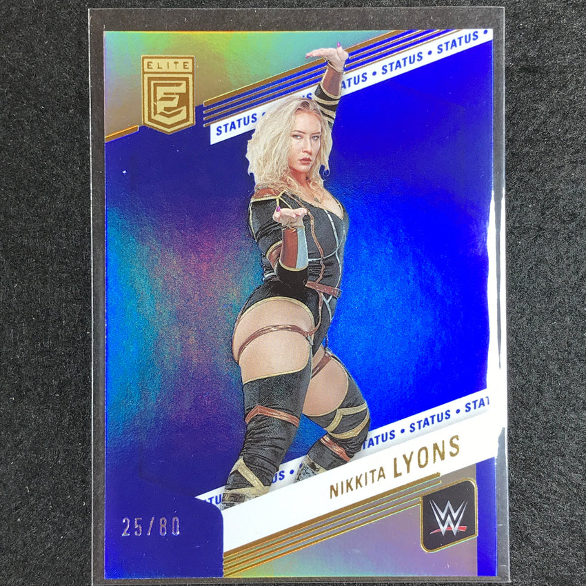 2023 Donruss Elite WWE Nikkita Lyons Base Status 25/80 No 77