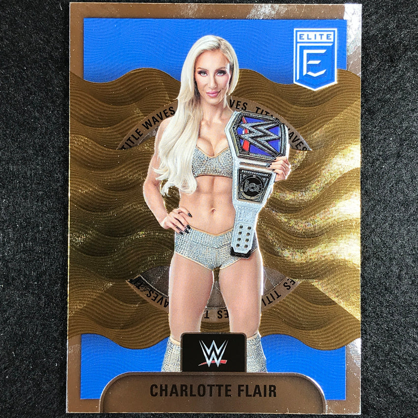 2023 Donruss Elite WWE Charlotte Flair Title Waves Base No 2