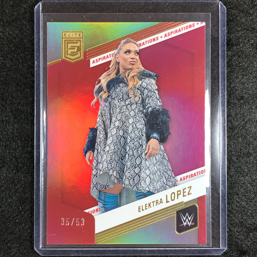2023 Donruss Elite WWE Elektra Lopez Base Aspirations 35/53 #25