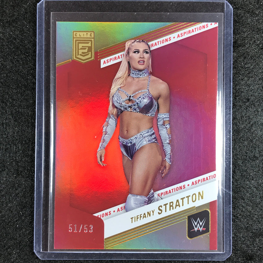 2023 Donruss Elite WWE Tiffany Stratton Base Aspirations 51/53 No 99
