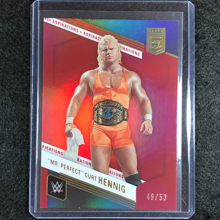 2023 Donruss Elite WWE Mr. Perfect Curt Hennig Base Aspirations 49/53 No 130
