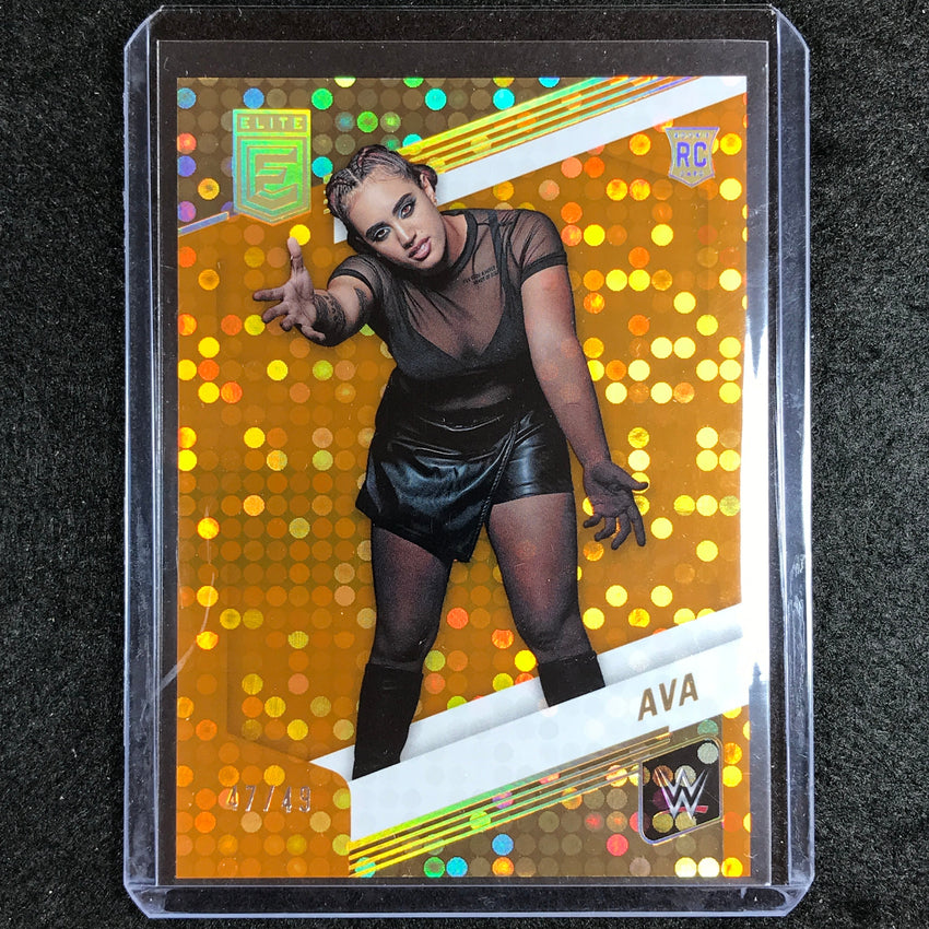 2023 Donruss Elite WWE Ava Rookie Base Orange 47/49 No 14
