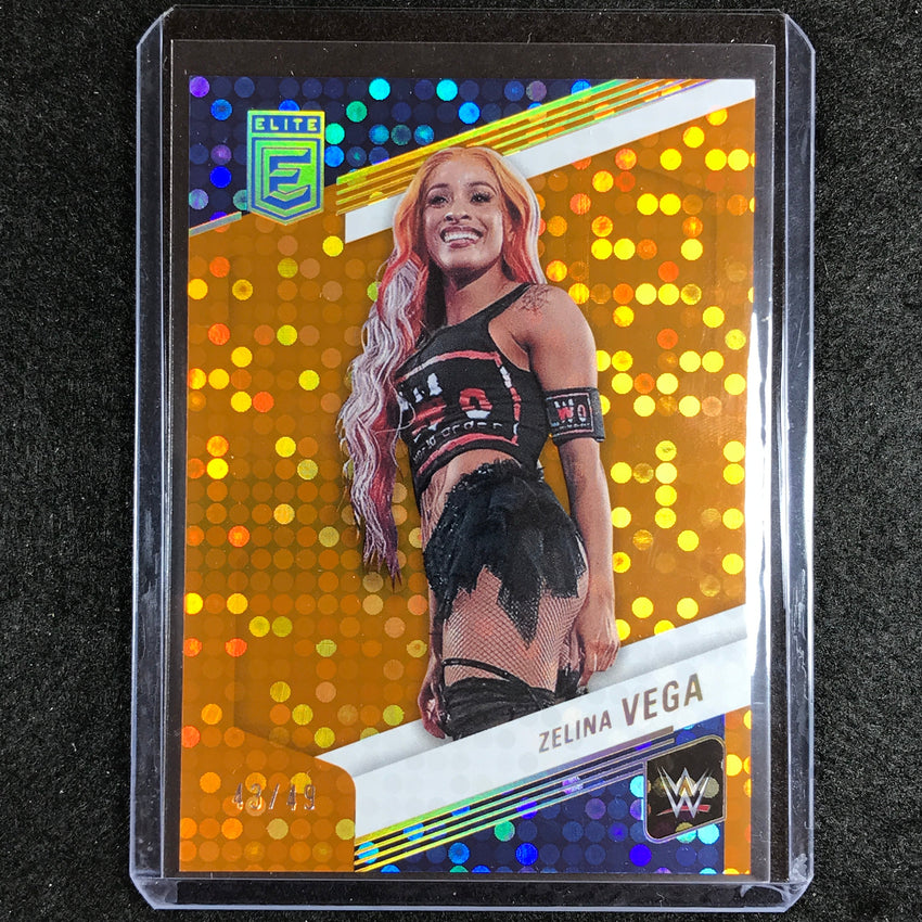 2023 Donruss Elite WWE Zelina Vega Base Orange 43/49 #41