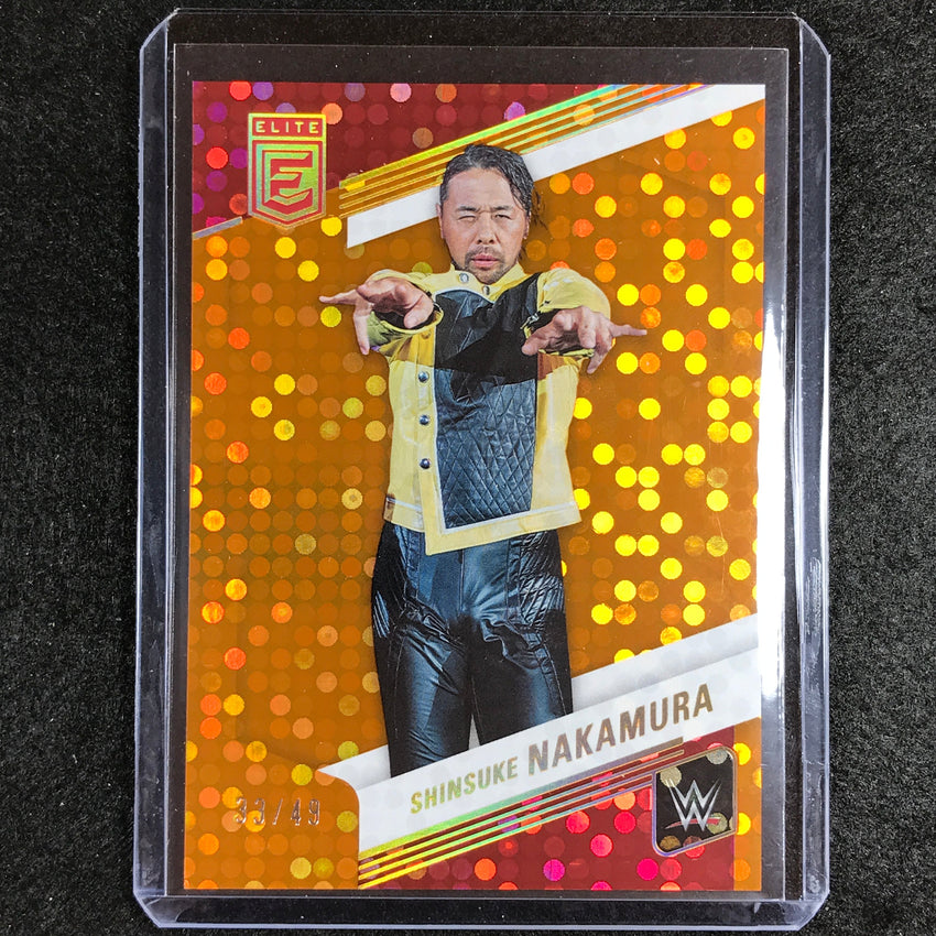 2023 Donruss Elite WWE Shinsuke Nakamura Base Orange 33/49 #49