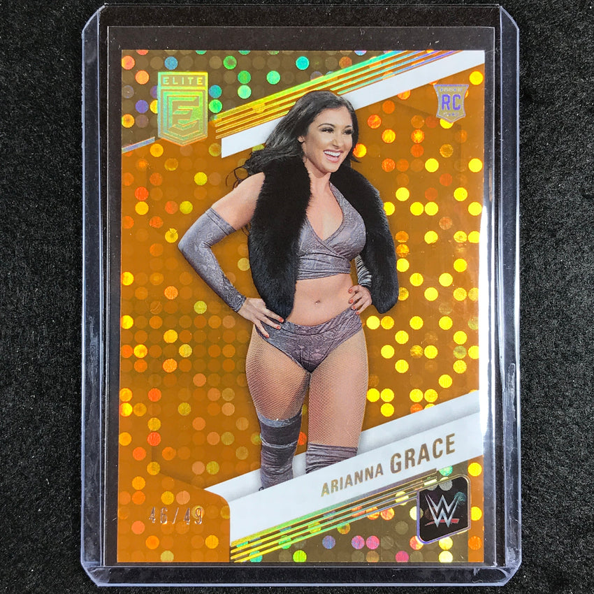 2023 Donruss Elite WWE Arianna Grace Rookie Base Orange 46/49 #51