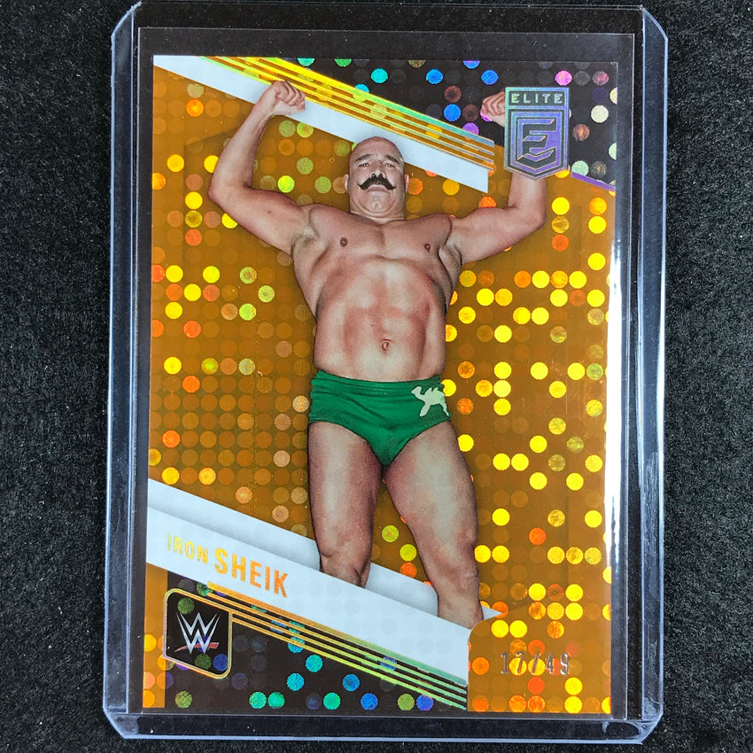 2023 Donruss Elite WWE Iron Sheik Legends Base Orange 17/49 No 106