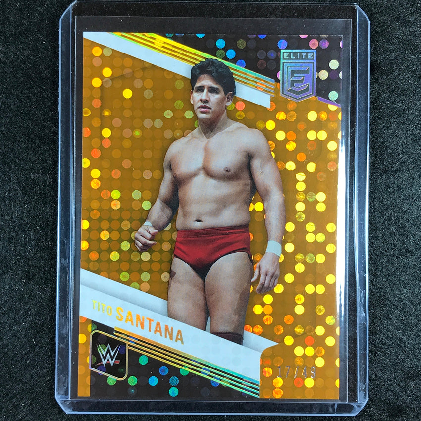 2023 Donruss Elite WWE Tito Santana Legends Base Orange 17/49 #108