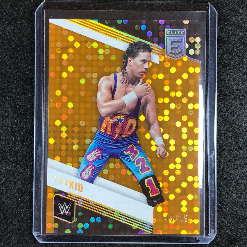 2023 Donruss Elite WWE 1-2-3 Kid Legends Base Orange 40/49 #114
