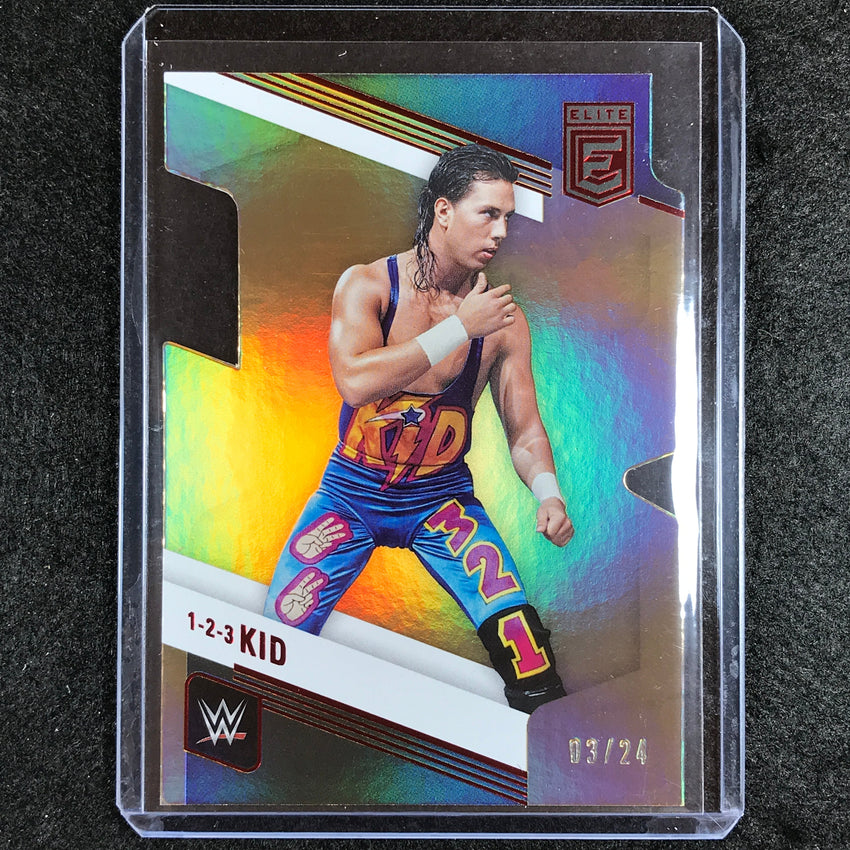 2023 Donruss Elite WWE 1-2-3 Kid Legends Base Aspirations Die-cut 3/24