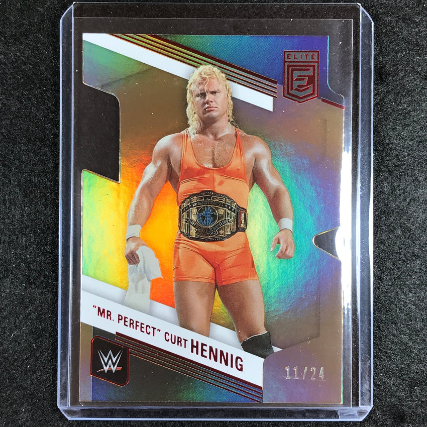 2023 Donruss Elite WWE Mr. Perfect Curt Hennig Base Aspirations Die-cut 11/24