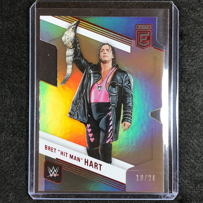 2023 Donruss Elite WWE Bret Hit Man Hart Legends Base Aspirations Die-cut 18/24