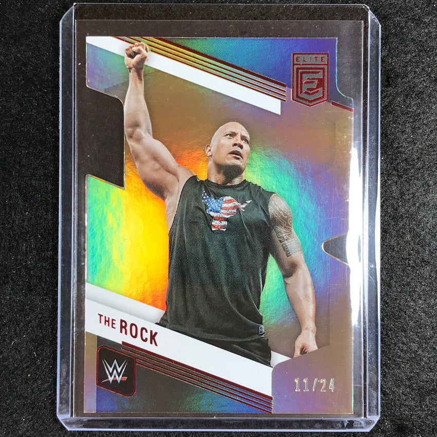 2023 Donruss Elite WWE The Rock Legends Base Aspirations Die-cut 11/24