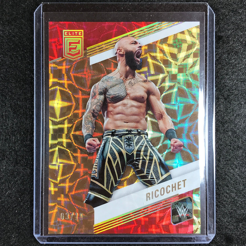 2023 Donruss Elite WWE Ricochet Base Gold 3/10