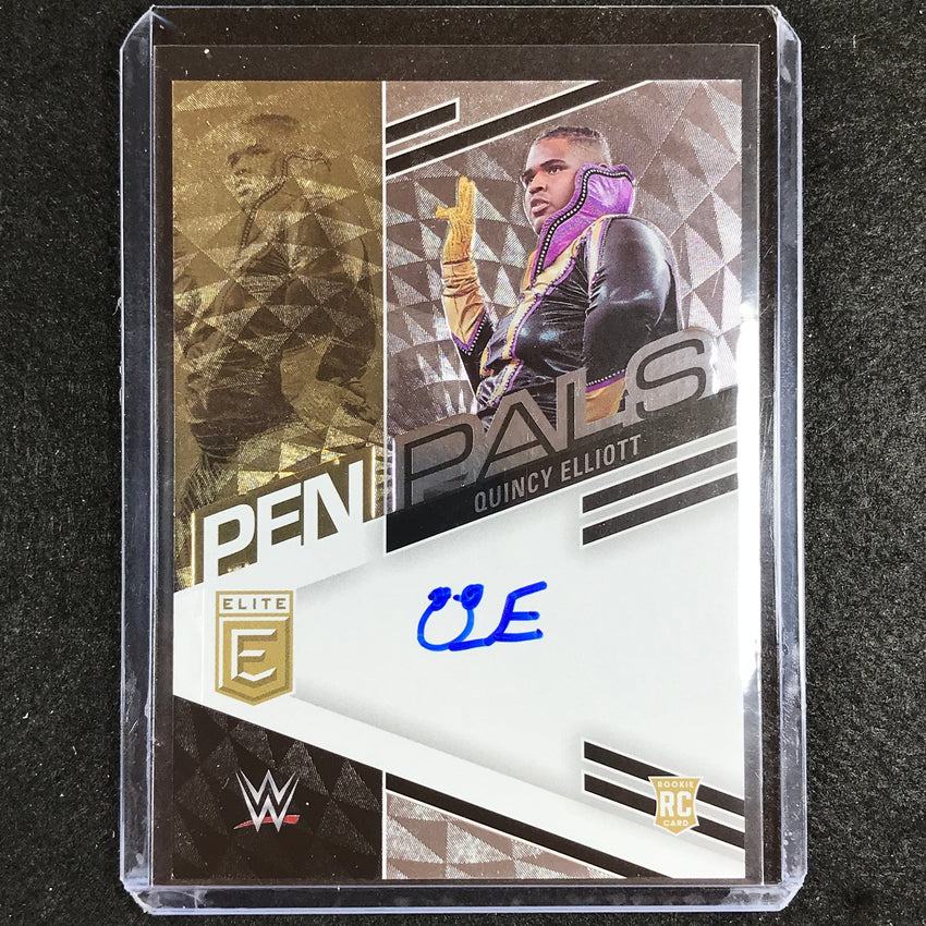 2023 Donruss Elite WWE QUINCY ELLIOTT Pen Pals Rookie Auto #QEL (A)