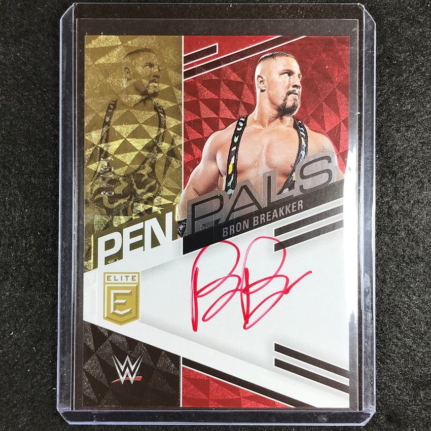 2023 Donruss Elite WWE Bron Breakker Pen Pals Auto Red 15/49