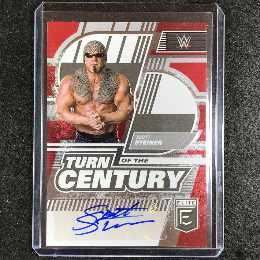 2023 Donruss Elite WWE Scott Steiner Turn Of The Century Auto Red 26/49
