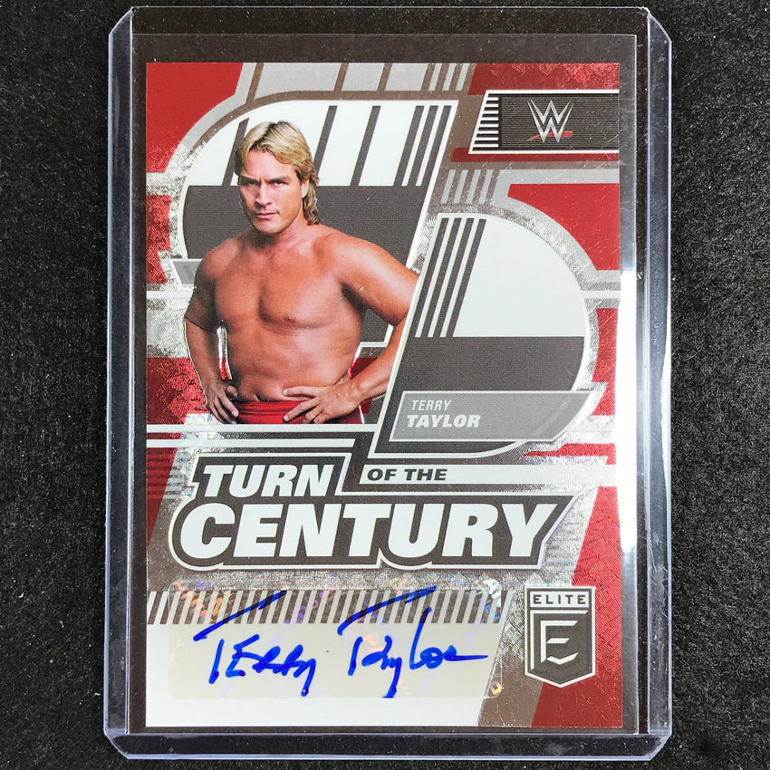 2023 Donruss Elite WWE Terry Taylor Turn Of The Century Auto Red 30/49